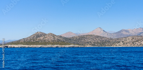 Mediterranean Sea. Crete. Greece. The cliffs of the peninsula of Kalydon.