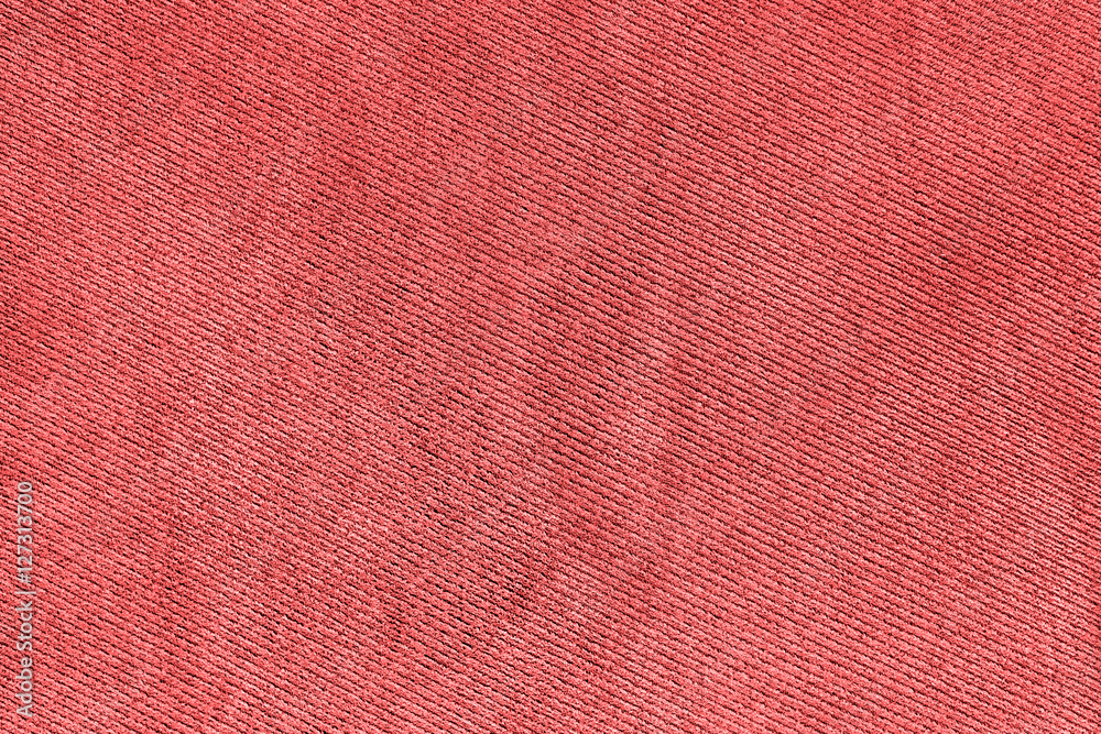 Fototapeta premium Red fabric woven texture macro background