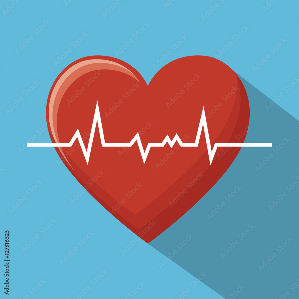 big monitoring heart sport design blue background vector illustration eps 10 big monitoring heart sport design blue background vector illustration eps 10