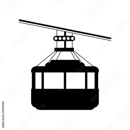 cable car brazil rio de janeiro design vector illustration eps 10
