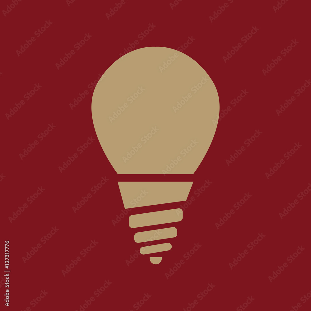 The incandescent lamp icon. Lamp and bulb, lightbulb, filament lamp, glow-lamp, light bulb symbol.UI. Web. Logo. Sign. Flat design. App. The incandescent lamp icon. Lamp and bulb, lightbulb, filament lamp, glow-lamp, light bulb symbol.UI. Web. Logo. Sign. Flat design. App.