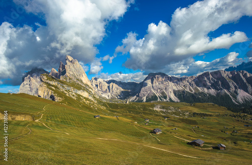 Seceda peak, Odle mountain range, Gardena Valley, Dolomites