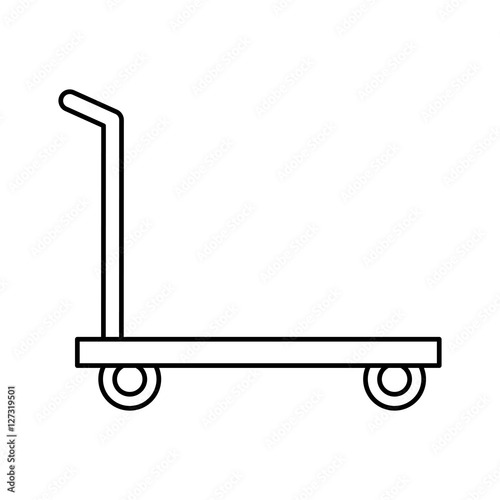 delivery cart isolated icon vector illustration design delivery cart isolated icon vector illustration design