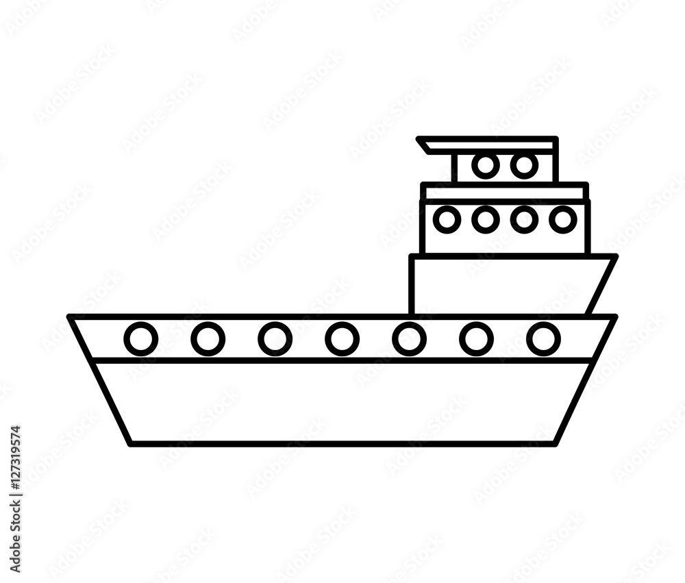 ship cargo delivery service vector illustration design ship cargo delivery service vector illustration design