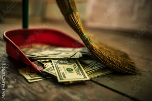 money as garbage
