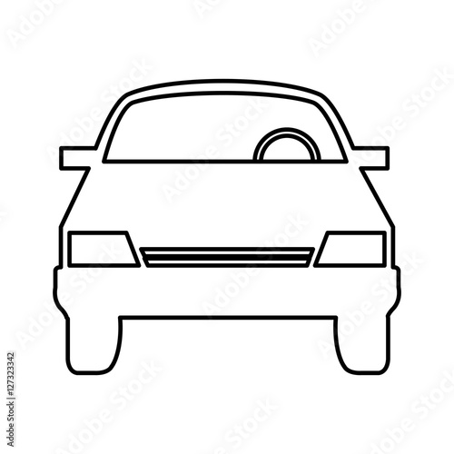 car auto vehicle isolated icon vector illustration design