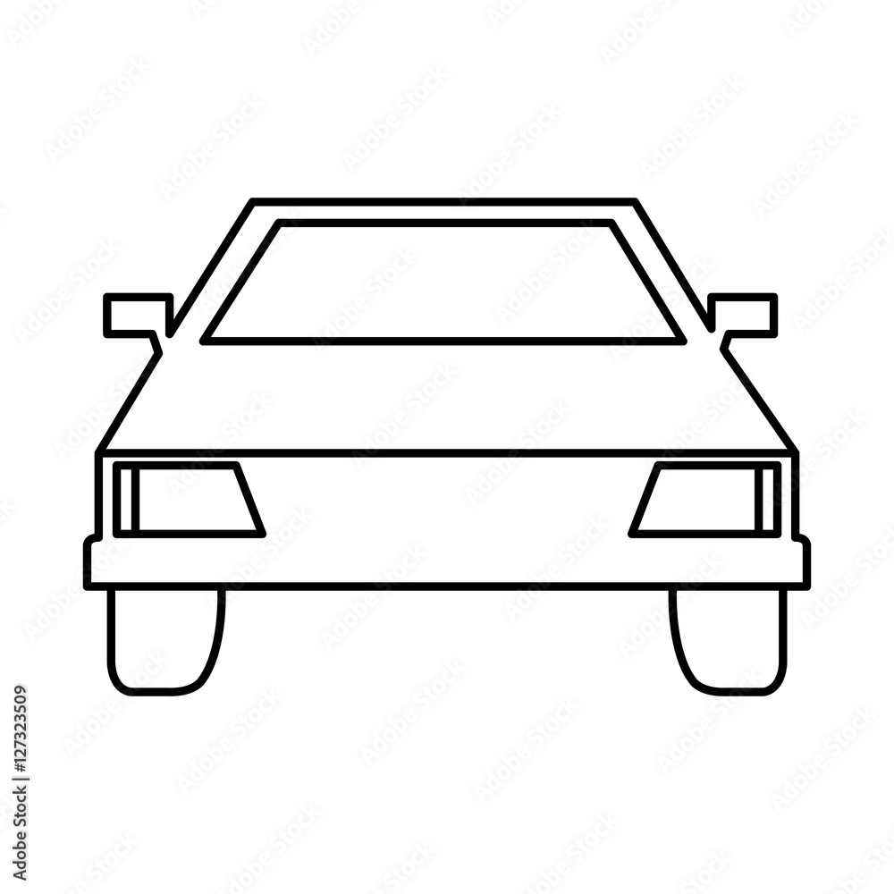 car auto vehicle isolated icon vector illustration design