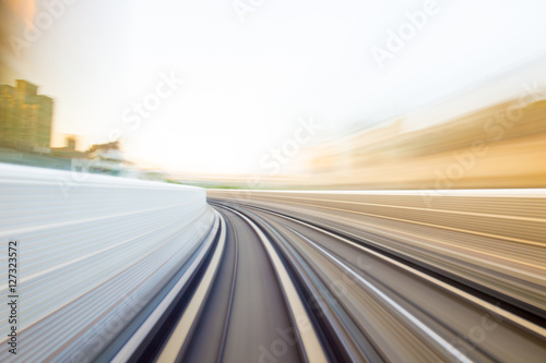 Speed motion in urban highway road tunnel
