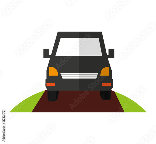 car auto vehicle isolated icon vector illustration design