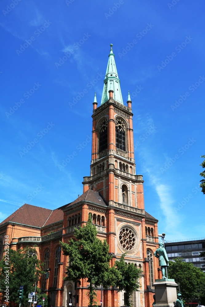 City church Johanneskirche in Düsseldorf, Germany