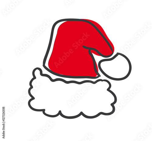 Stick Figure Series Icon / Weihnachten: Weihnachtsmütze