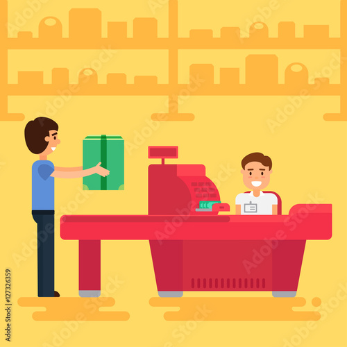 Shopping concept illustration