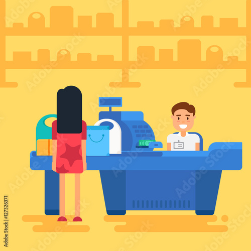 Shopping concept illustration