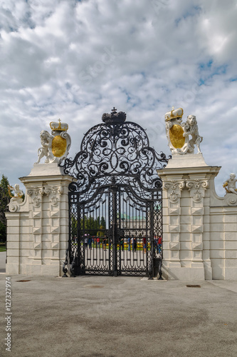 gate to the Belvedere Palace, Vienna