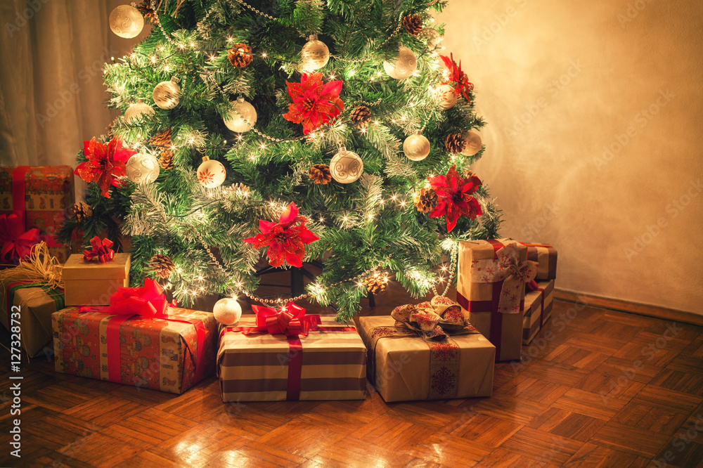 Pictures In Front Of Christmas Tree 