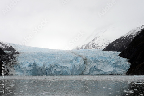 The Garibaldi glacier on the archipelago of Tierra del Fuego.