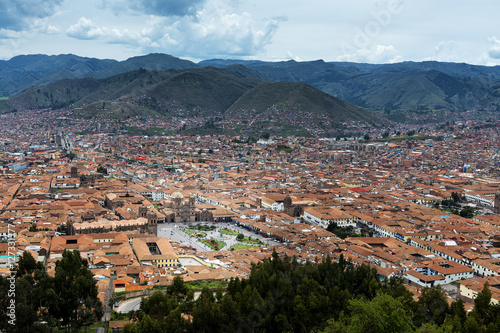 View of the City of Cuzco, in Peru, South America © Tiago Fernandez