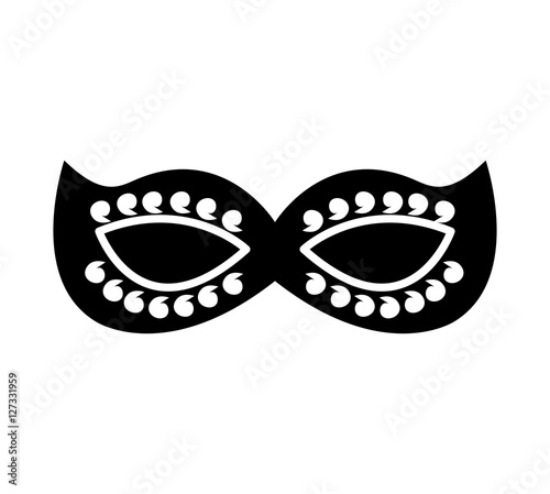 party mask isolated icon vector illustration design
