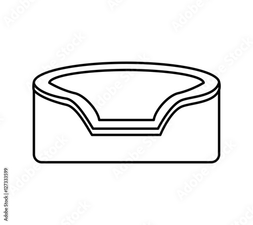 mascot bed isolated icon vector illustration design