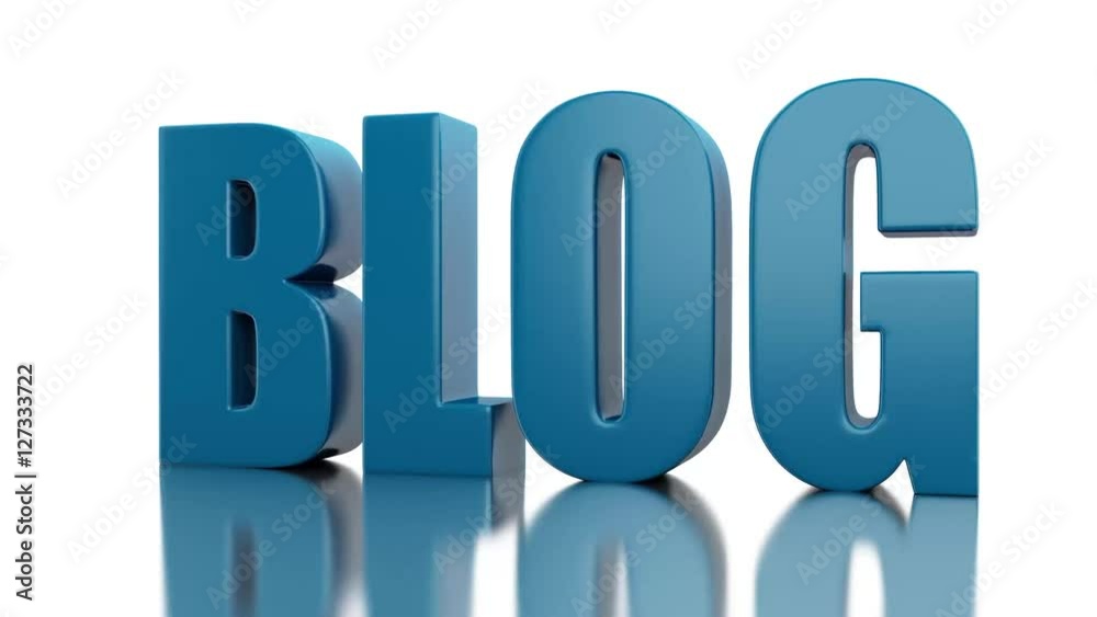 3D Word blog. Network Communications concept. 4K resolution 3D Word blog. Network Communications concept. 4K resolution