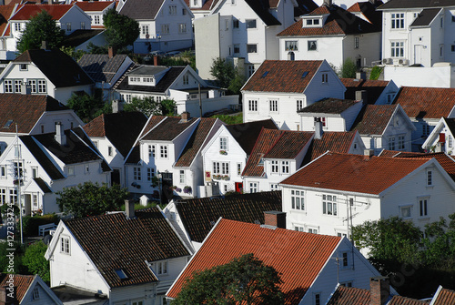 Typical houses in Old Stavanger (called 
