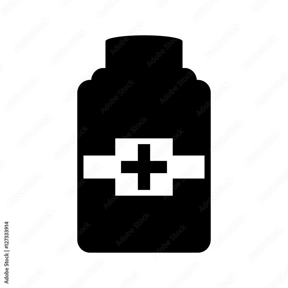 Fototapeta premium bottle drug isolated icon vector illustration design