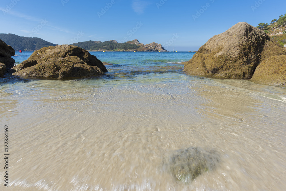 Beach of San Martino (Cies Islands, Pontevedra - Spain). Beach of San Martino (Cies Islands, Pontevedra - Spain).