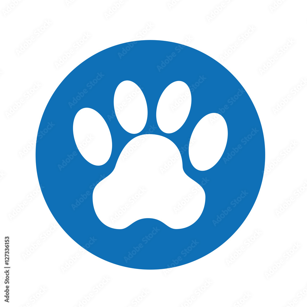 seal with animal footprint vector illustration design seal with animal footprint vector illustration design