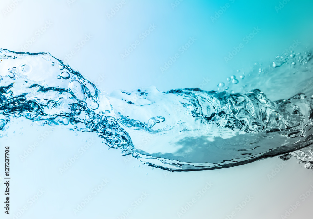 Water wave background with gradient