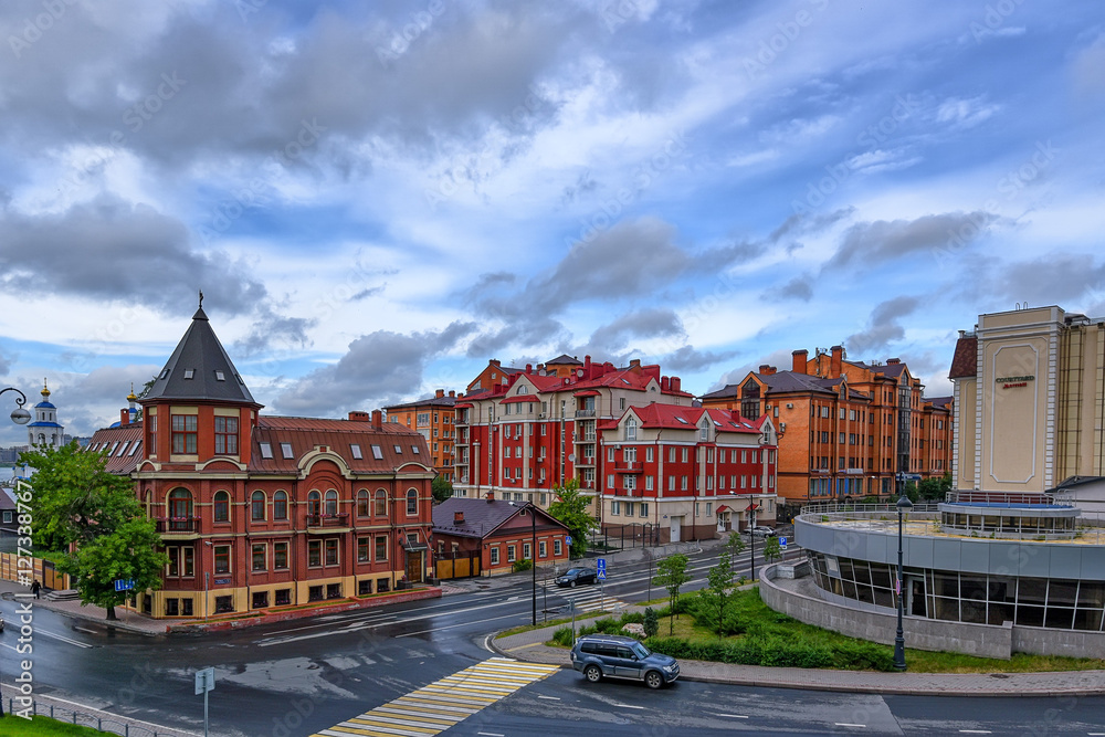 Fototapeta premium View of Kazan streets