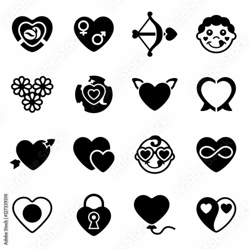 Vector Love icon set