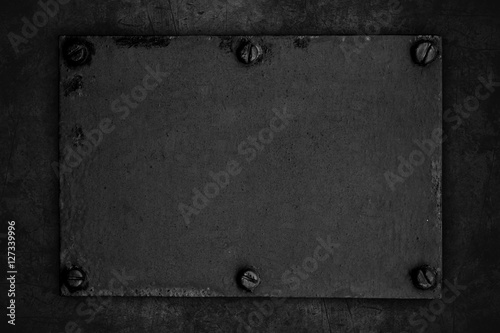 black steel plate