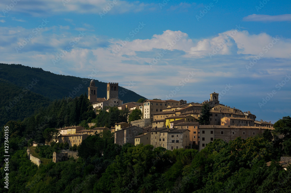 .beautiful medieval village in the beautiful Marche countryside