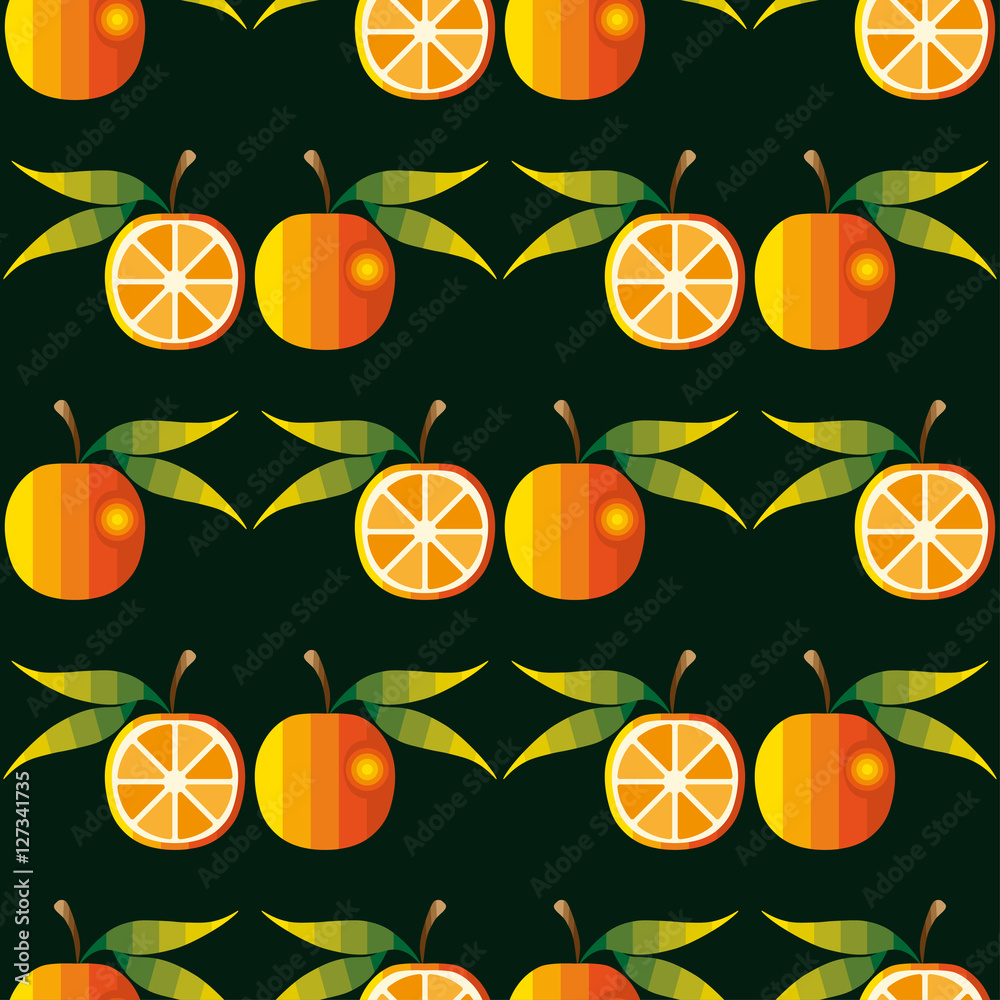 Oranges seamless pattern. Oranges seamless pattern.