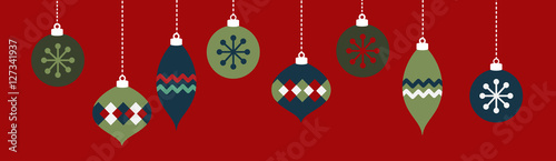 Christmas Ornaments Banner