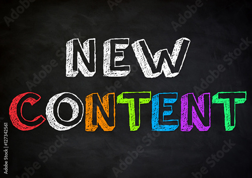Obraz na plátně new content - chalkboard concept