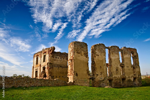 Dark ages castle ruins in Poland photo