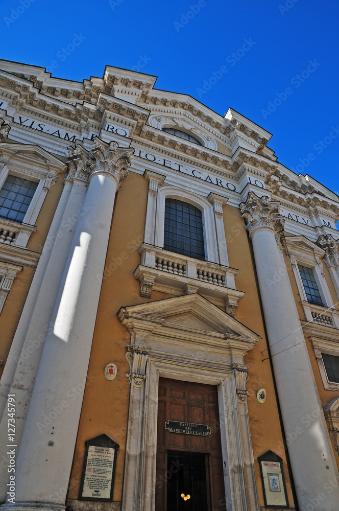 Roma, via del Corso - Chiesa di San Carlo al Corso