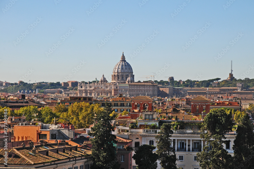 Roma, panorama dal Pincio