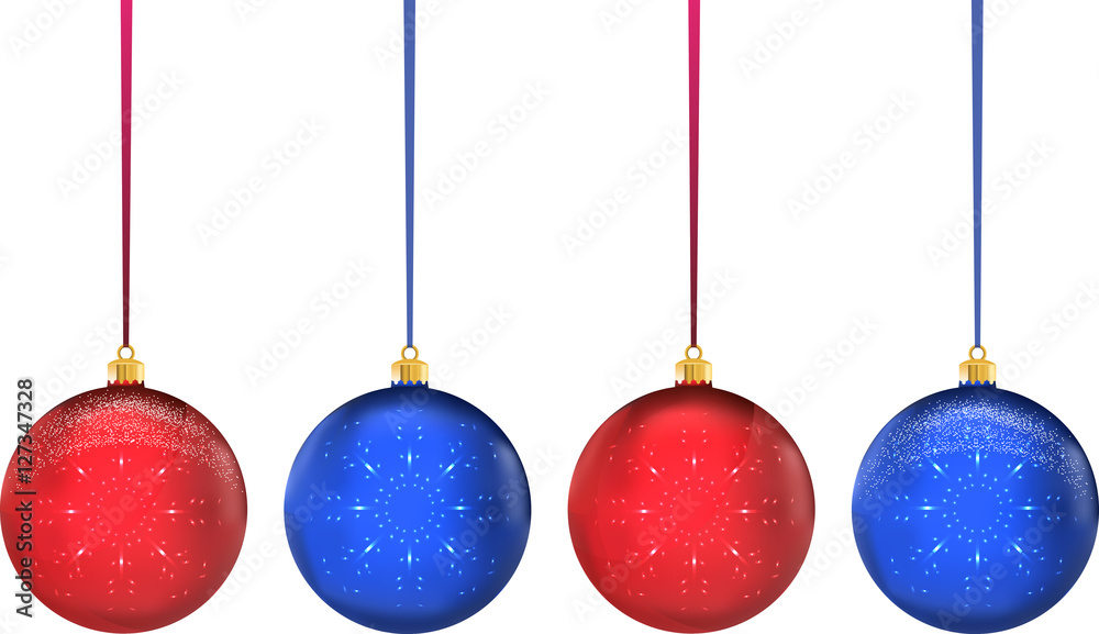 Christmas multicolor balls on white background Christmas multicolor balls on white background