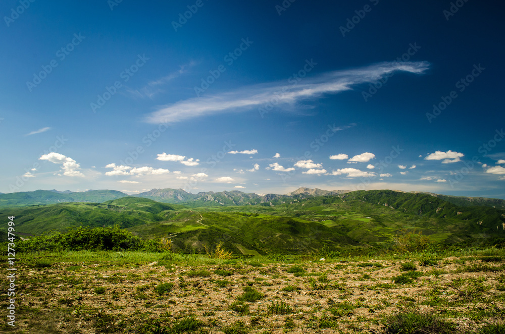 Fototapeta premium Mountains and clouds 
