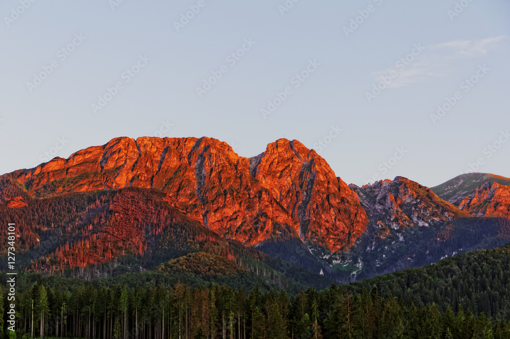 Naklejka premium giewont peak
