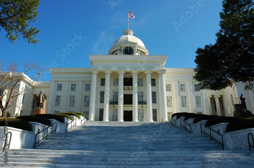 View of the State Capital Building in Montgomery Alabama photo