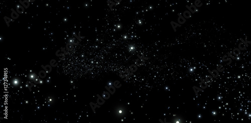 star field 3d illustration