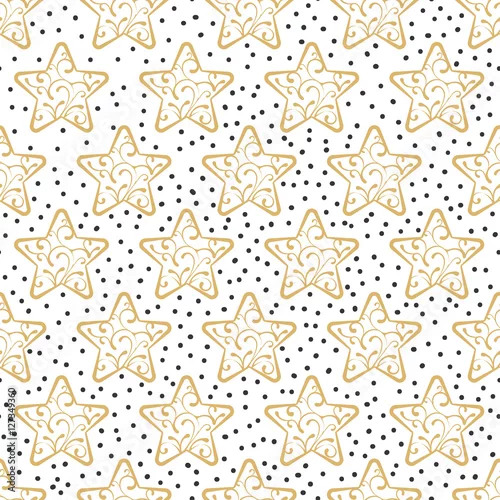 Tapety Bożenarodzeniowy bezszwowy wzór z gwiazdami