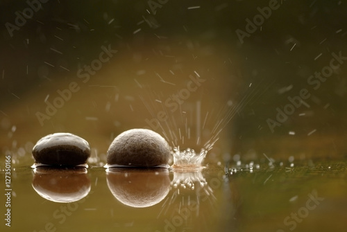 Zen stone  water and the rocks