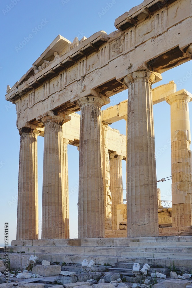 Obraz premium The Ancient Acropolis in Athens, Greece