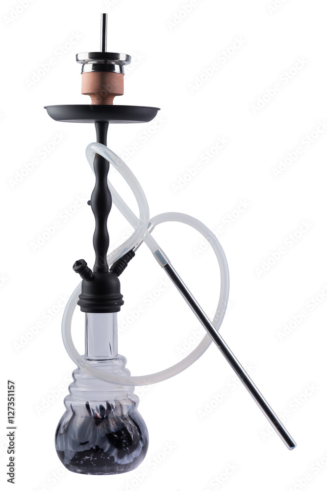Modern hookah isolated on white background Modern hookah isolated on white background