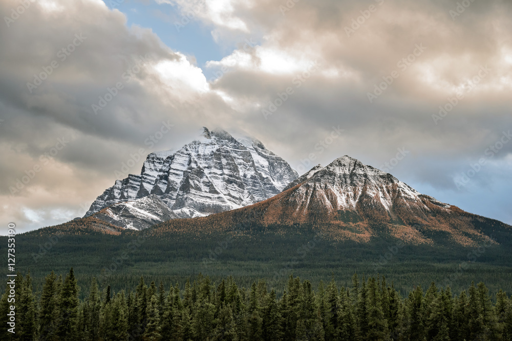 Mount Temple in Banff National Park Mount Temple in Banff National Park