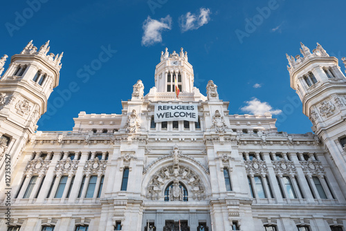CybeleS Palace City Hall in Madrid, Spain.